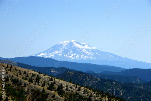 Panorama of Mount St. Helens National Volcanic Monument  Washington