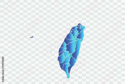 Taiwan Map teal blue Color Background quality files png