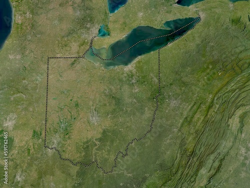 Ohio, United States of America. Low-res satellite. No legend photo