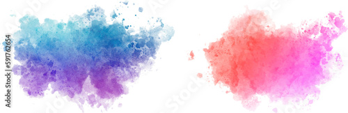 watercolor vector stains; background for title and logo
