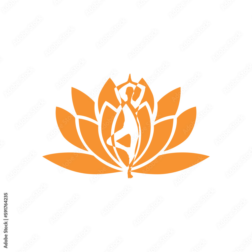 illustration of a flower logo illustration of a flower logo