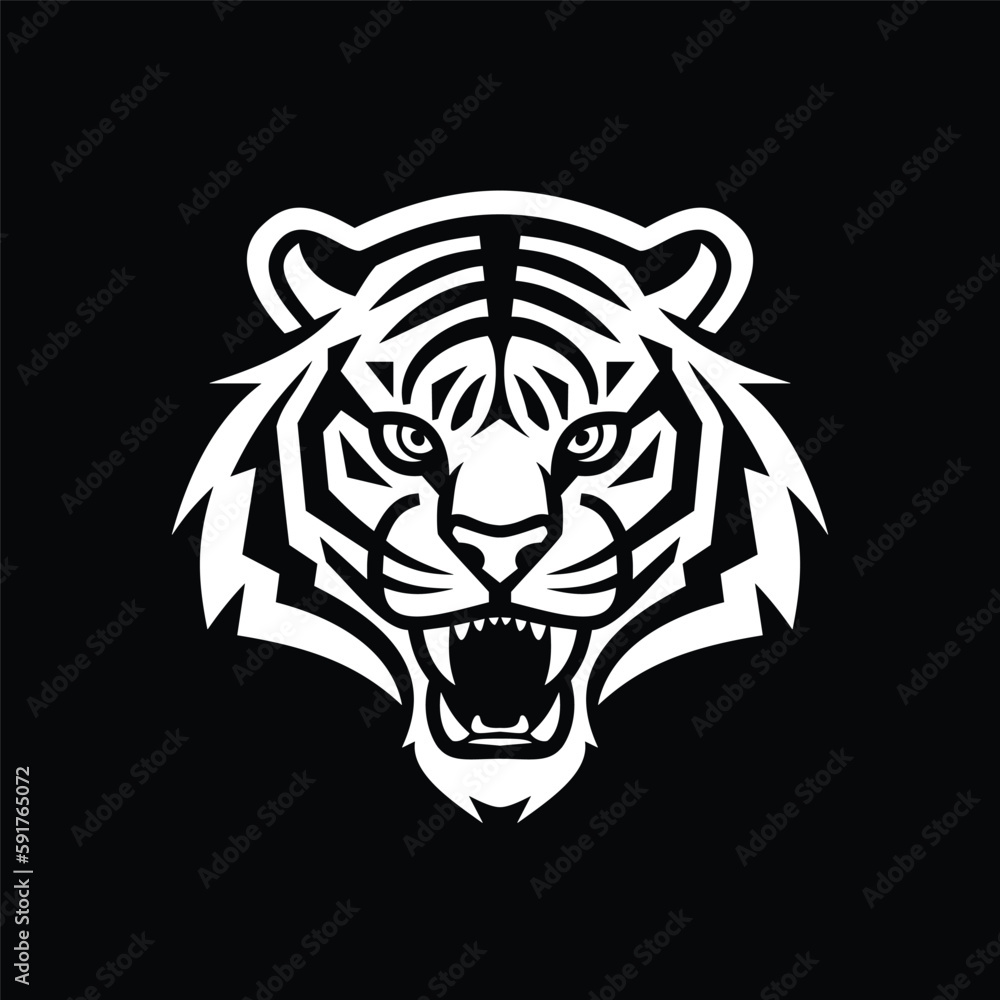 tiger head vector furious angry esport mascot tiger head vector furious angry esport mascot
