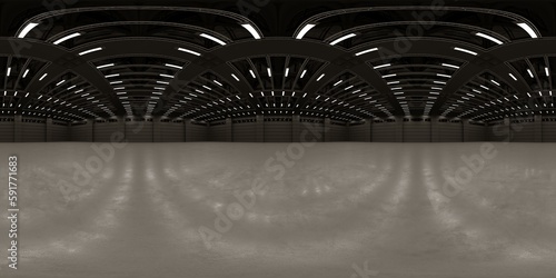 Fototapeta Naklejka Na Ścianę i Meble -  3d rendered Hall HDRI 