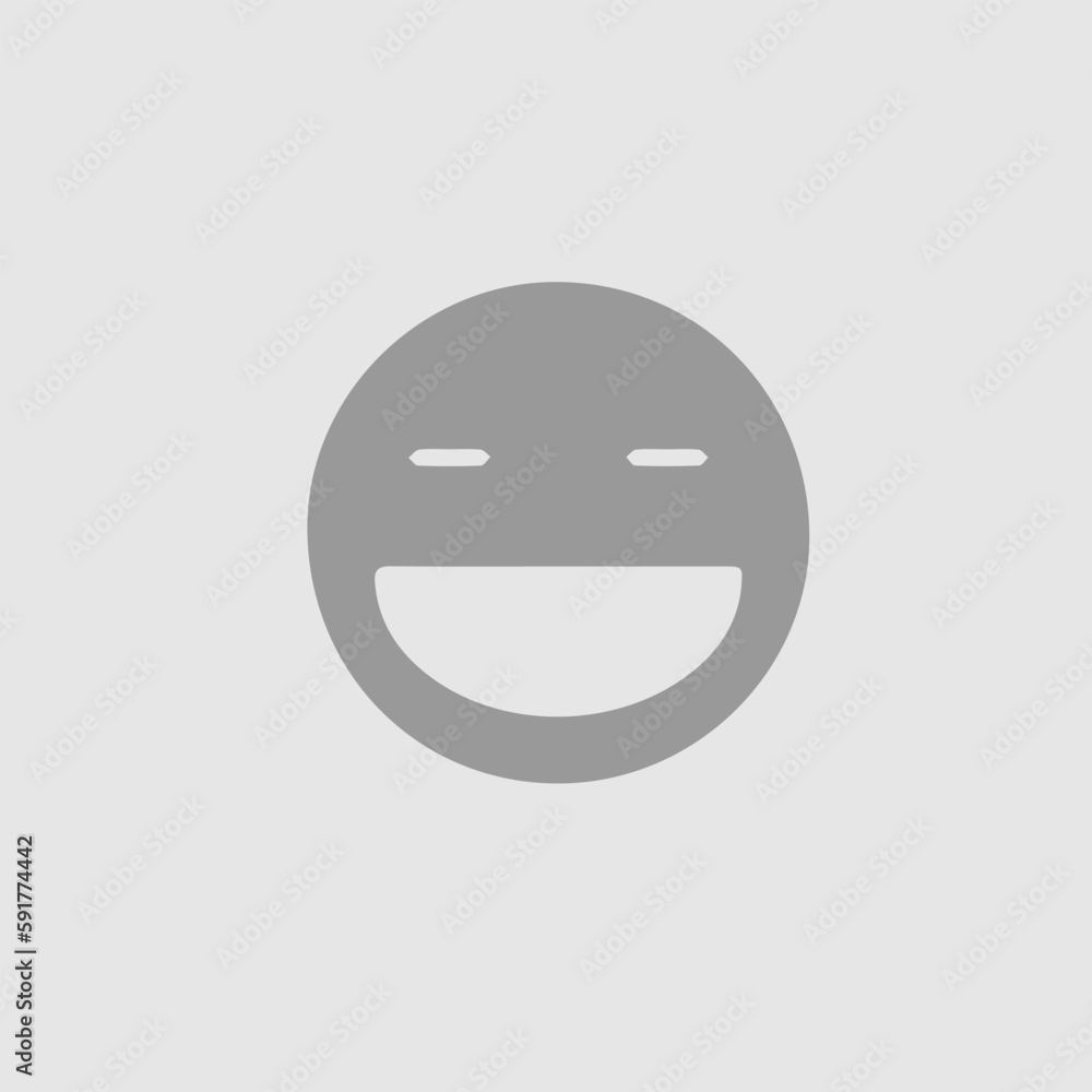 Smile face vector icon eps 10. Emoji simple isolated pictogram. Smile face vector icon eps 10. Emoji simple isolated pictogram.