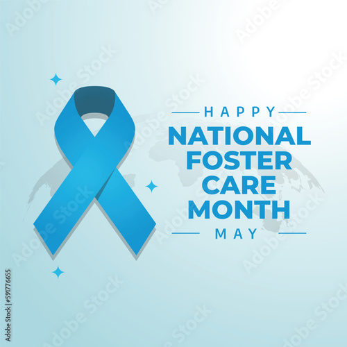 vector graphic of national foster care day good for national foster care day celebration. flat design. flyer design.flat illustration.