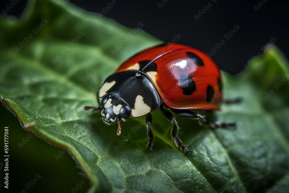 ladybug on a leaf ladybug on a leaf