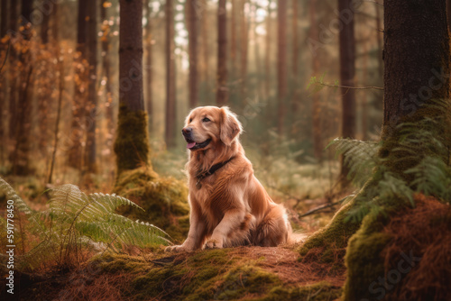 golden retriever in the park