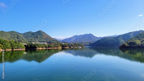 Lake in the mountains  Korea