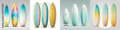 surf board. Colorful surfboards.  © akiratrang