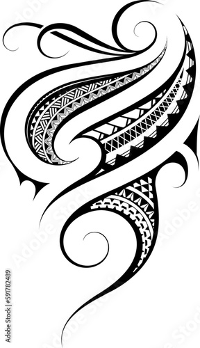 Tribal art tattoo