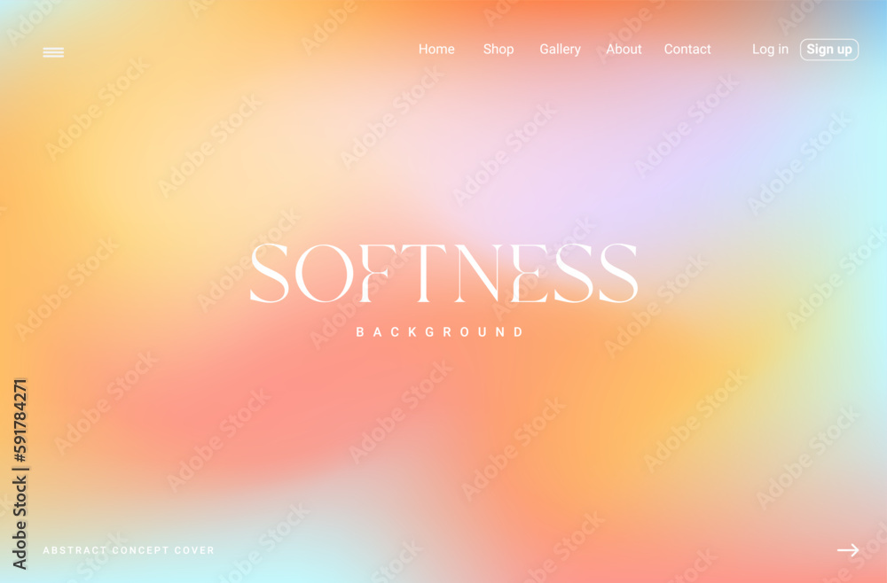 Pastel rainbow tone background design. Trendy soft holographic gradient abstract vector illustration for header, landing page, poster