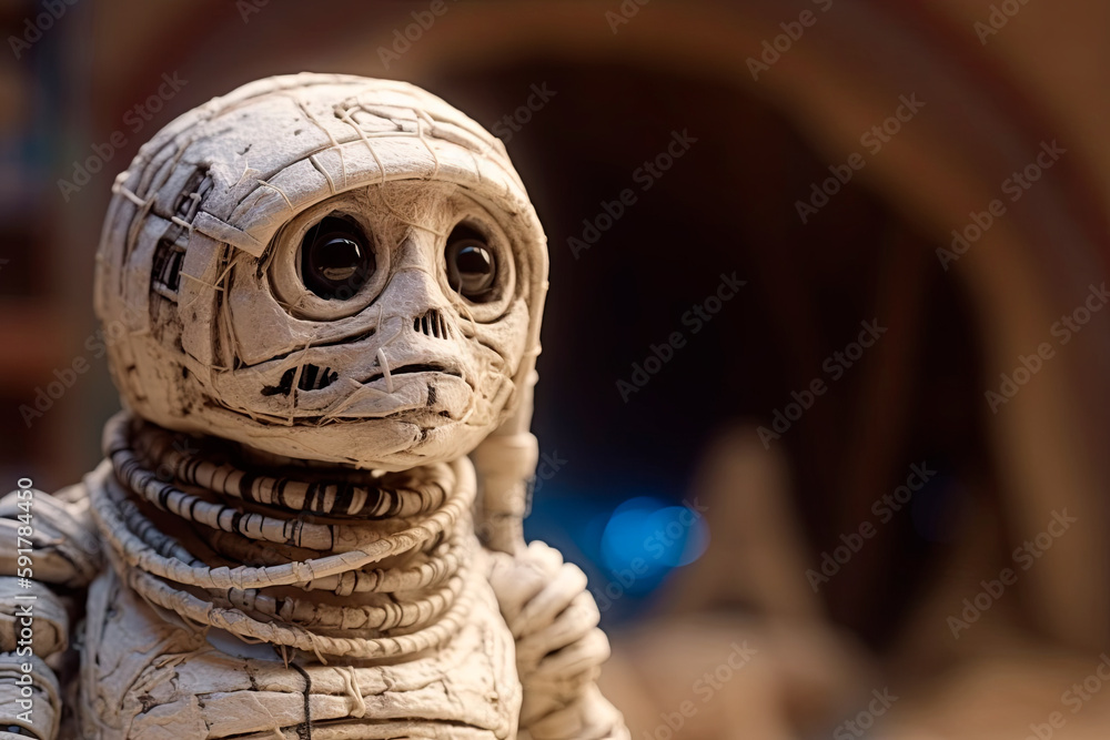 Alien mummy is alive and awoke. Generative AI Alien mummy is alive and awoke. Generative AI