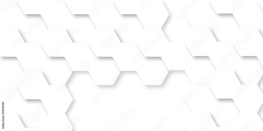 Abstract white background with hexagonal shapes and Surface polygonal pattern with glowing hexagons background. hexagon concept design abstract technology background. Abstract white background with hexagonal shapes and Surface polygonal pattern with glowing hexagons background. hexagon concept design abstract technology background.