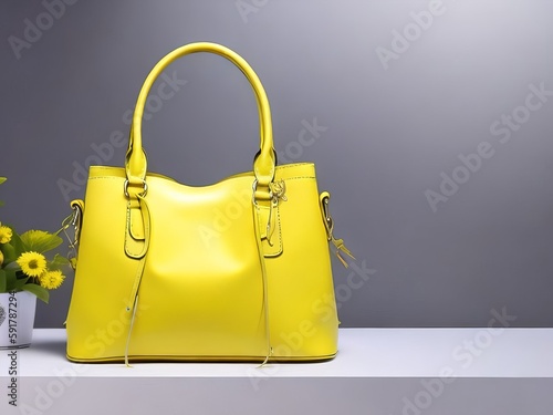 A Bright Yellow Handbag that Takes the Show