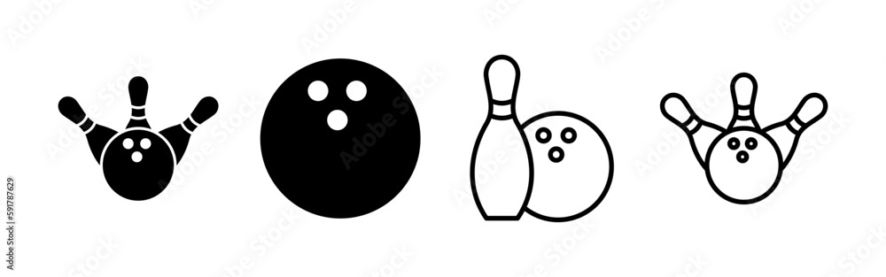 Bowling icon vector for web and mobile app. bowling ball and pin sign and symbol. Bowling icon vector for web and mobile app. bowling ball and pin sign and symbol.