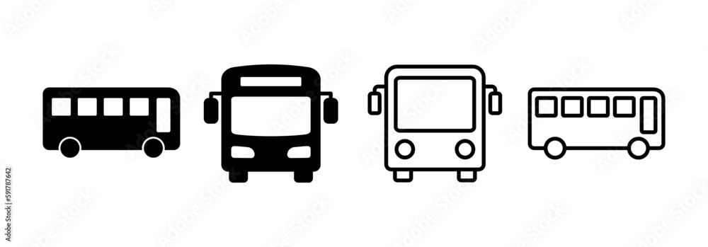 Bus icon vector for web and mobile app. bus sign and symbol. transport symbol Bus icon vector for web and mobile app. bus sign and symbol. transport symbol