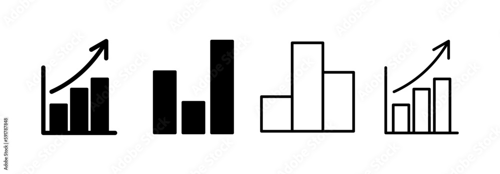 Growing graph Icon vector for web and mobile app. Chart sign and symbol. diagram icon Growing graph Icon vector for web and mobile app. Chart sign and symbol. diagram icon