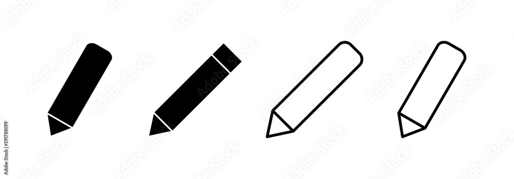 Pencil icon vector for web and mobile app. pen sign and symbol. edit icon vector Pencil icon vector for web and mobile app. pen sign and symbol. edit icon vector