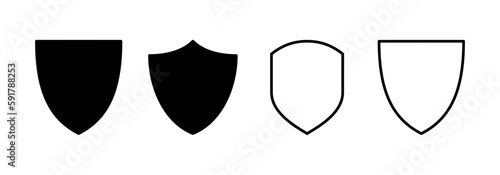 Shield icon vector for web and mobile app. Protection icon. Security sign and symbol