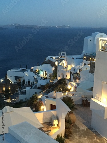 Travel to Greece and these islands, in the streets of white houses