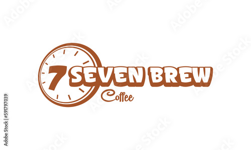 logotype for seven brew coffee