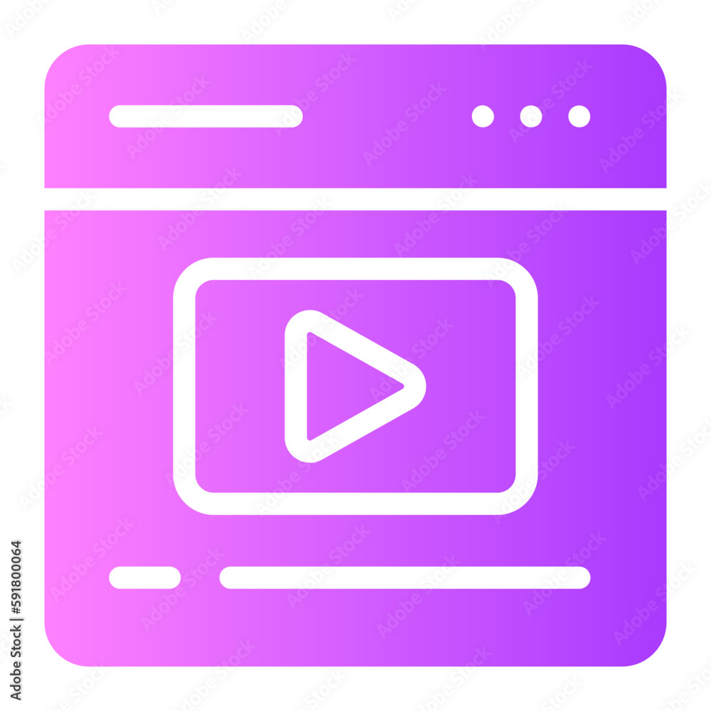 video marketing gradient icon video marketing gradient icon