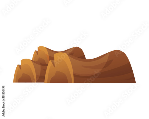 woodpile brushwood firewood vector illustration	

