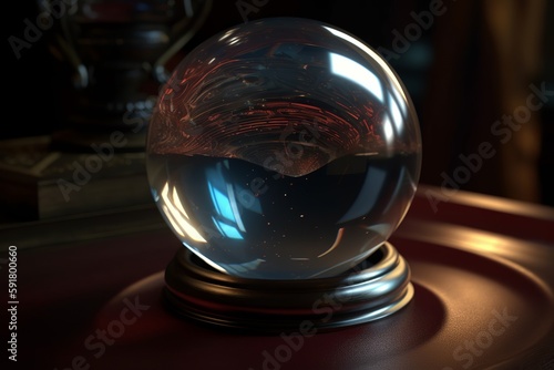 Close-up of Magic Ball Crystal ball