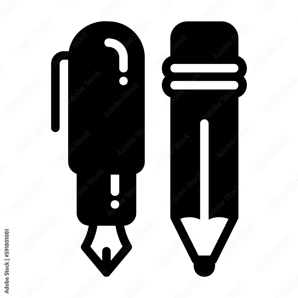 pen and pencil icon pen and pencil icon