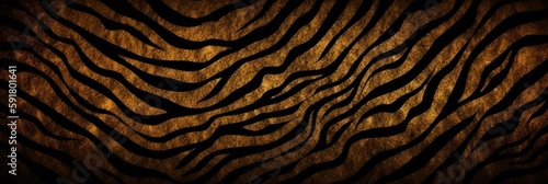 Tiger stripes background texture pattern design, wild, animals, cat, predator, Generative AI photo