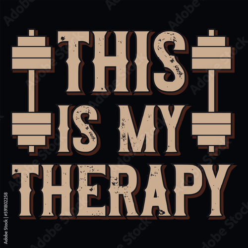 Gym or fitness tshirt design vector design
