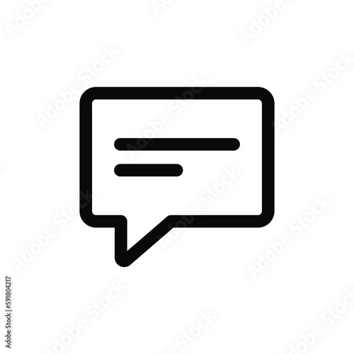 Comment icon vector. Message sign