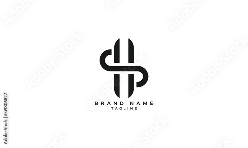 DHP, HDP, PHD, SH, HS, Abstract initial monogram letter alphabet logo design