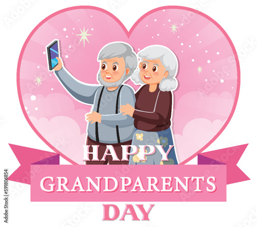 Happy grandparent day banner
