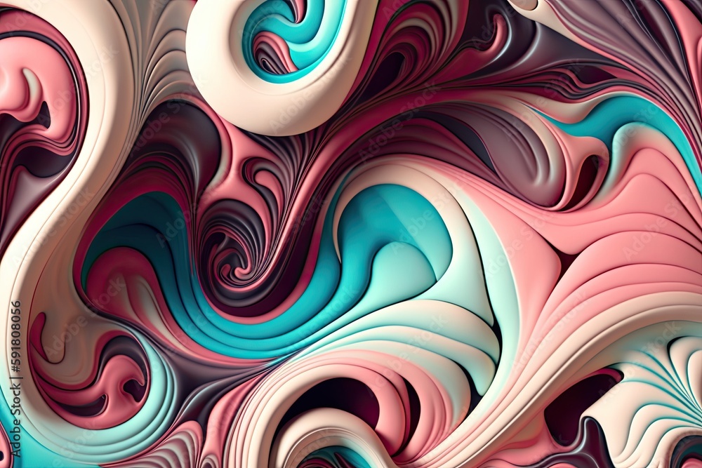 vibrant and dynamic abstract background with swirling and curving lines. Generative AI vibrant and dynamic abstract background with swirling and curving lines. Generative AI