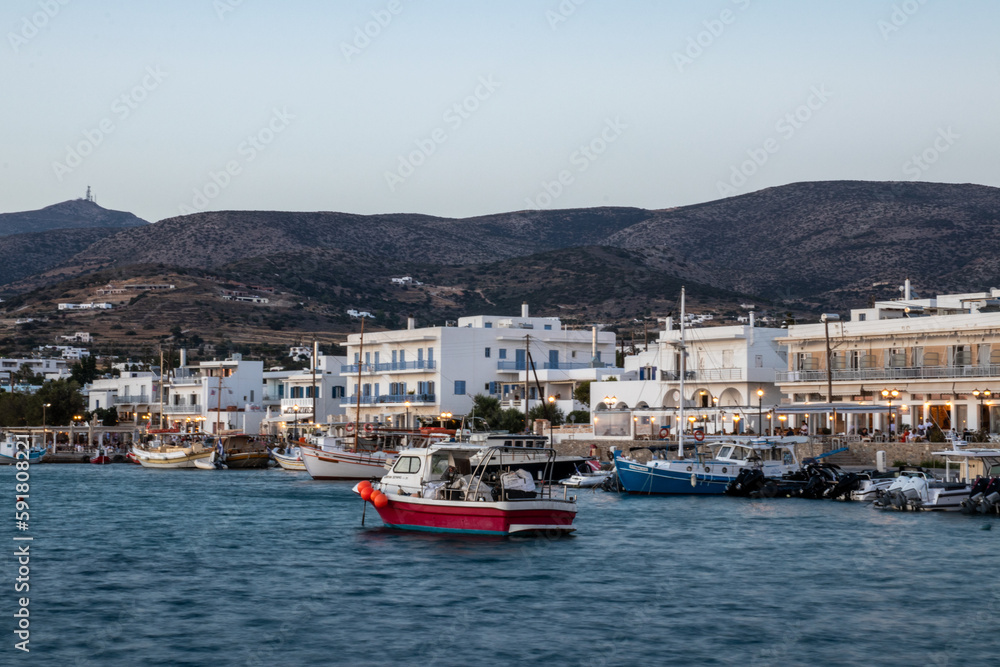 https://frSea view in Paros, Cyclades island Greece