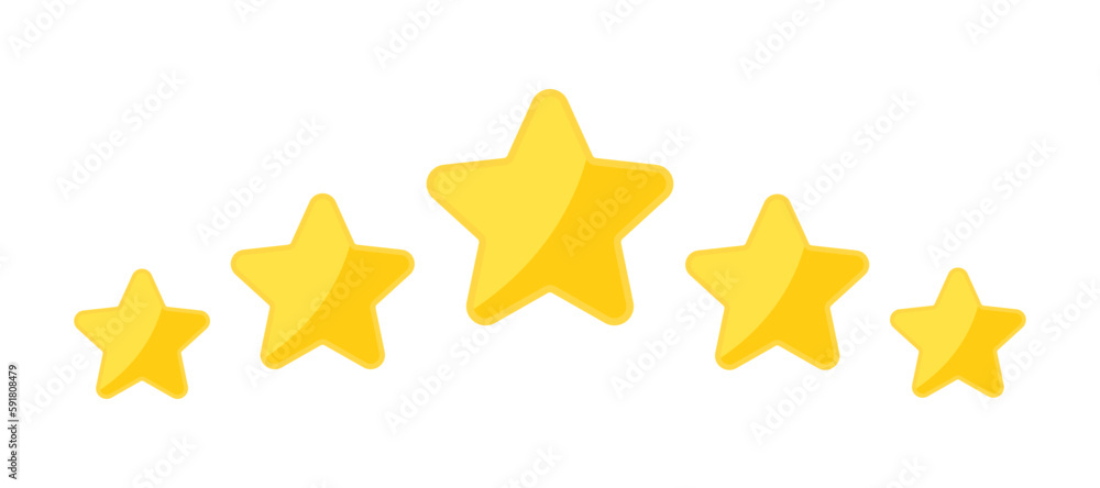 5 stars review, rate icon set 5 stars review, rate icon set