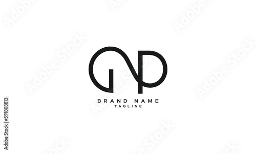GNP, CGP, GCP, GP, PG, Abstract initial monogram letter alphabet logo design