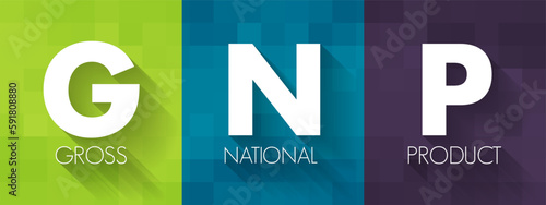 GNP Gross National Product - total market value of the final goods and services produced by a nation's economy during a specific period of time, acronym text concept background