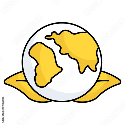 An icon design of mobile shutdown 