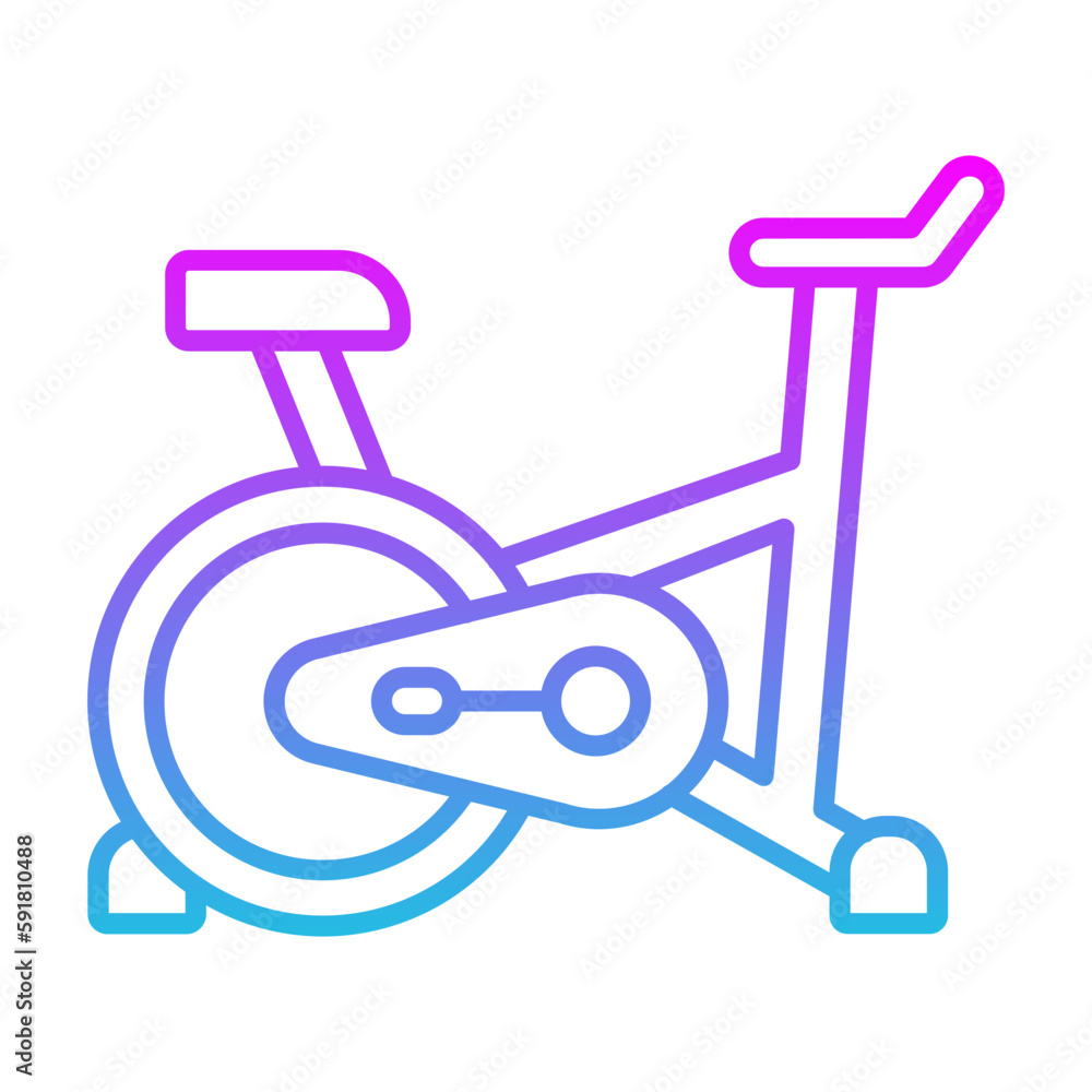 Stationary Bike Icon Stationary Bike Icon
