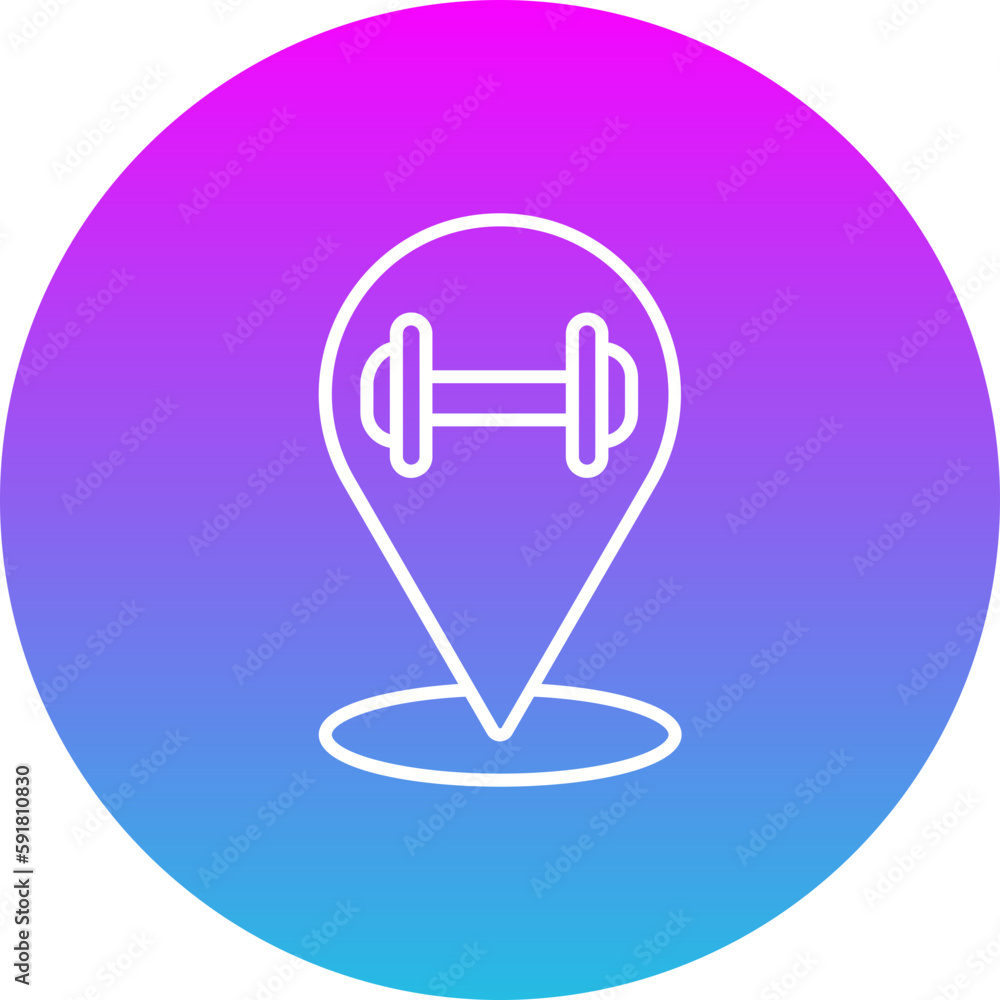 Gym Location Icon Gym Location Icon