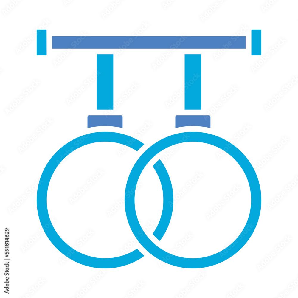 Fototapeta premium Gym Rings Icon