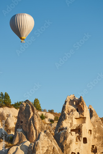 Balloon in love valley, Cappadocia. Flights in Goreme. Turkey © h368k742
