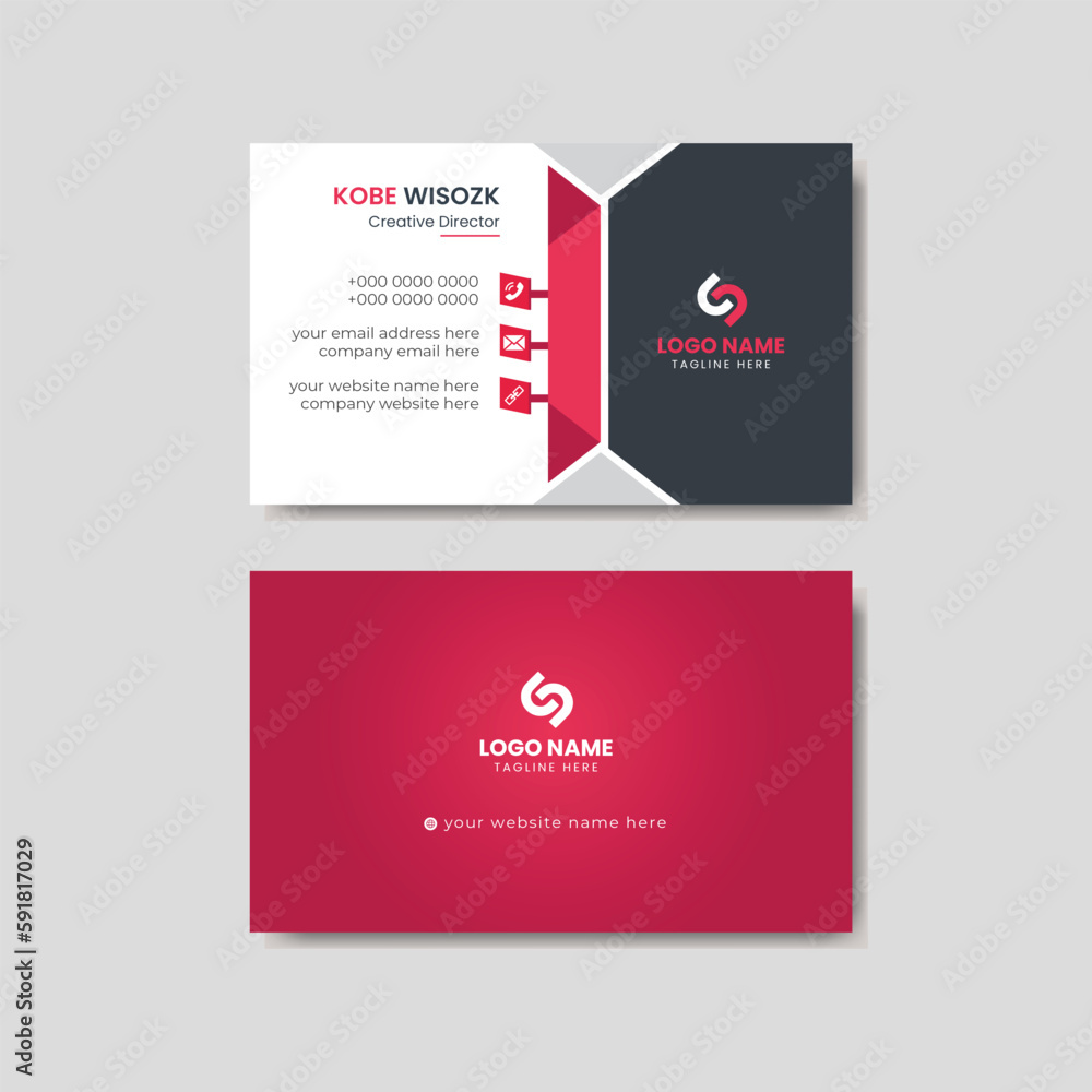 modern business card design . double sided business card design template . modern business card design . double sided business card design template .