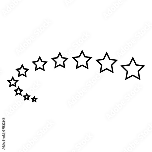 Fototapeta Naklejka Na Ścianę i Meble -  Star icon vector. Sparkle illustration sign. shine symbol. space logo.