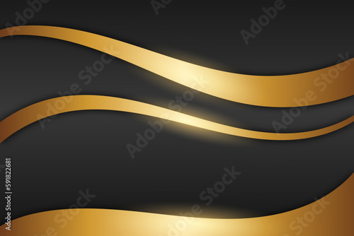 Gradient black backgrounds with golden luxury
