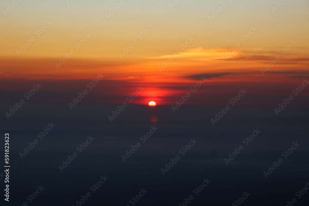 Sunrise from the Mount Telomoyo Indonesia