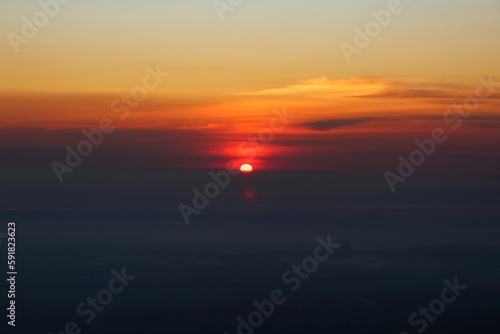 Sunrise from the Mount Telomoyo Indonesia photo