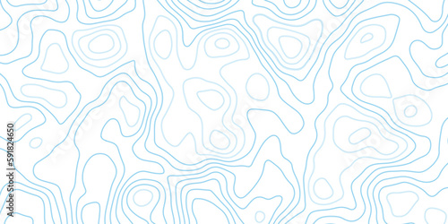 Abstract pattern with lines. Abstract sea map geographic contour map and topographic contours map background. Abstract white pattern topography vector background. Topographic line map background. 
